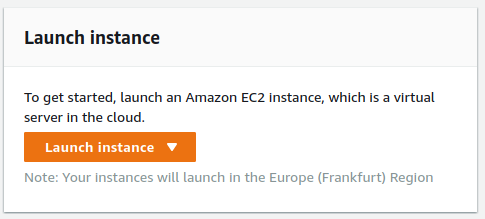 Launch instance